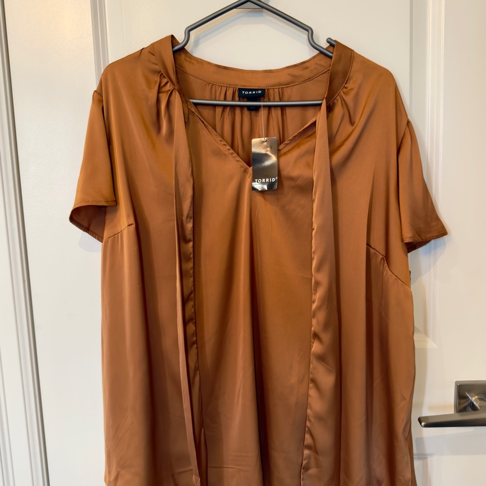 Torrid Women's Copper Blouse